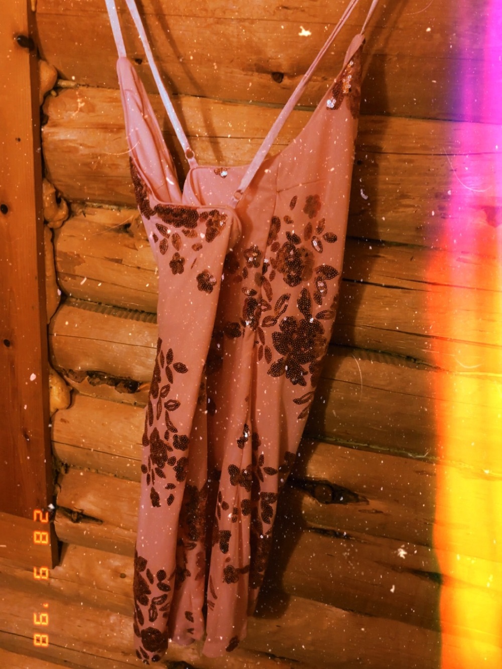 Pink Sequin form fitting Dress - Picture 6 of 6